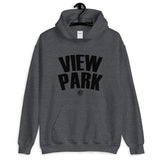 View Park Black Print Hoodie