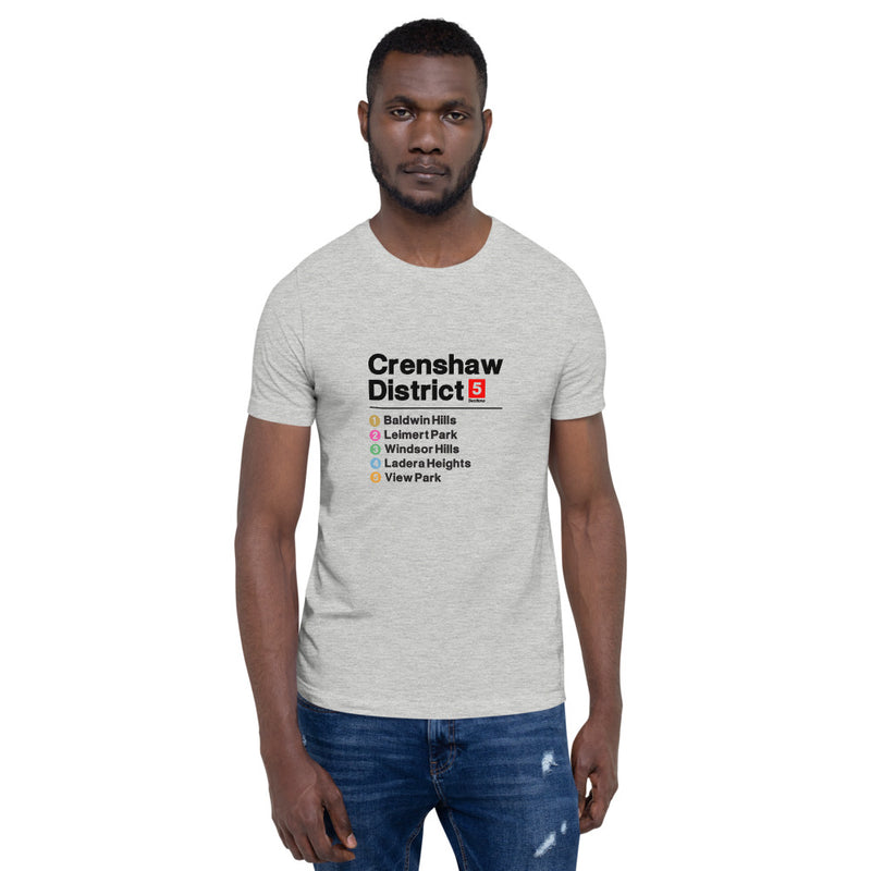 Crenshaw District Metro Black Print T Shirt