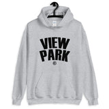 View Park Black Print Hoodie