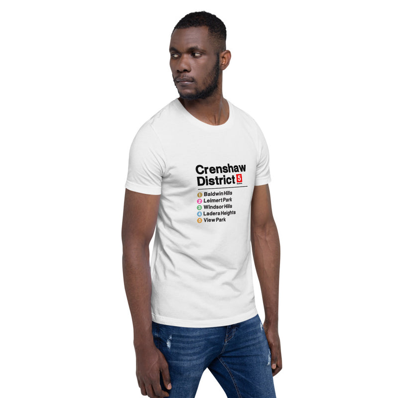 Crenshaw District Metro Black Print T Shirt