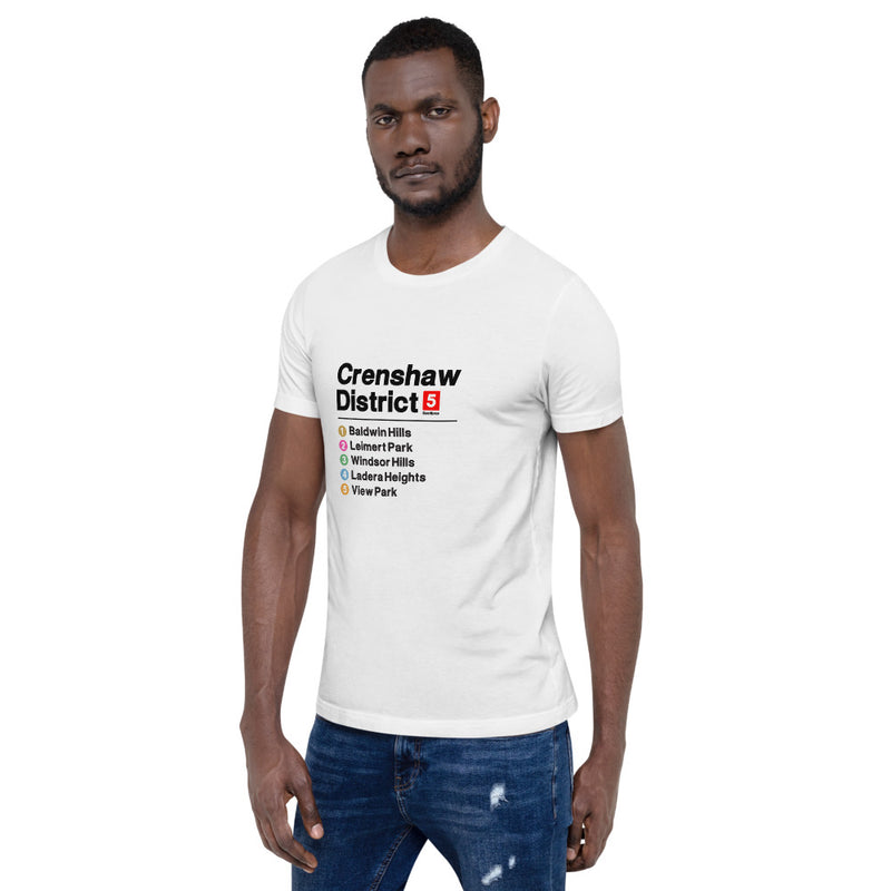 Crenshaw District Metro Black Print T Shirt