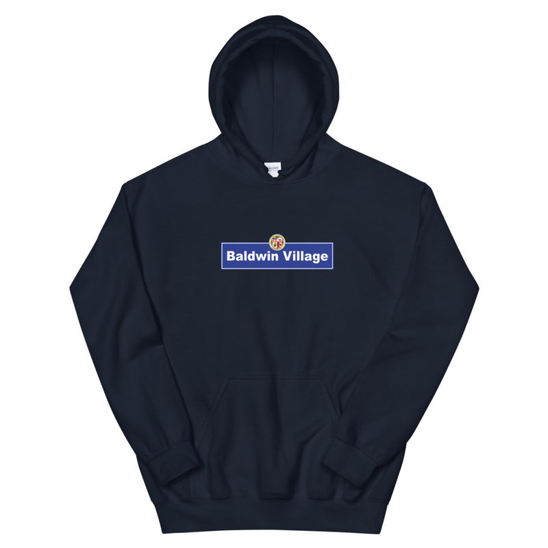 Baldwin Village Street Sign Hoodie