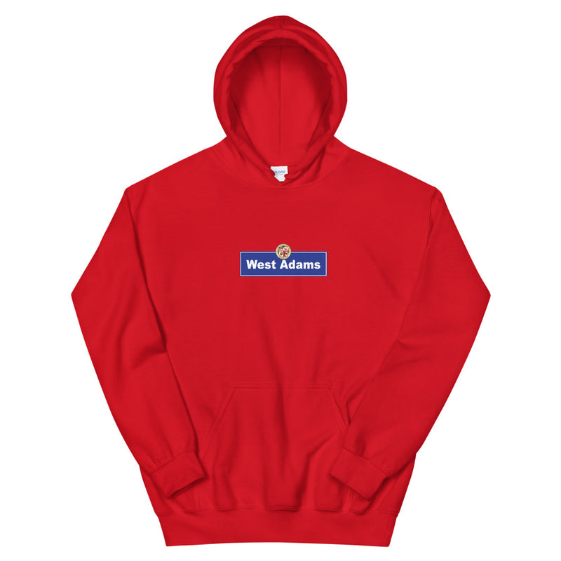 West Adams Street Sign Hoodie