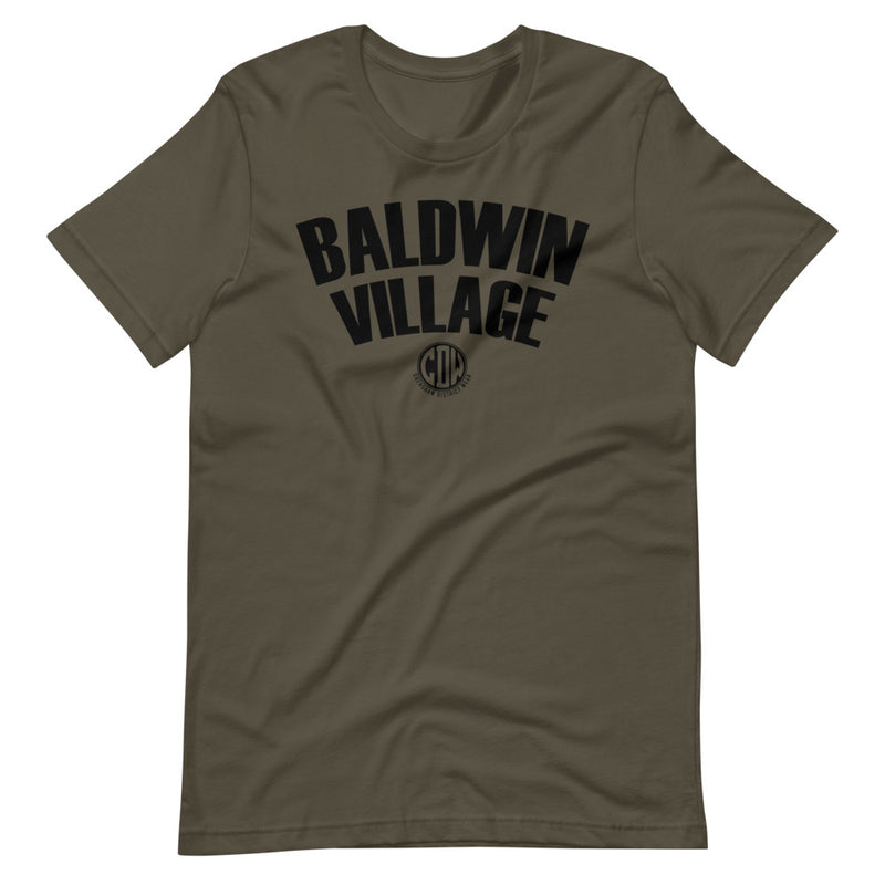 Baldwin Village Black Print Unisex T-Shirt