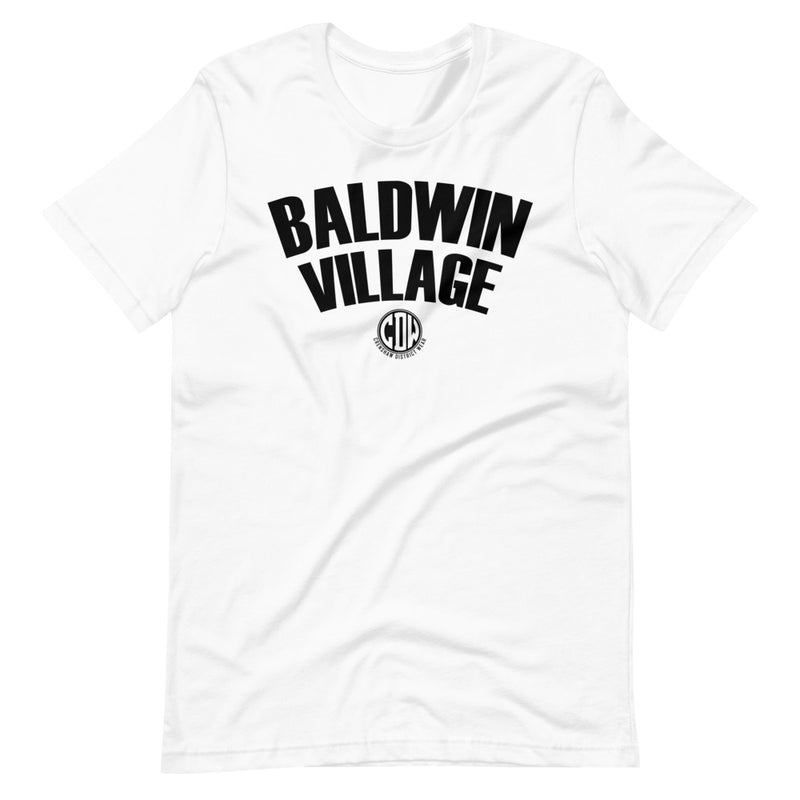 Baldwin Village Black Print Unisex T-Shirt